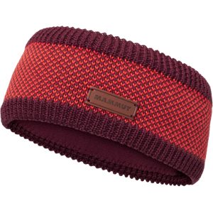Mammut Wärmendes Strickstirnband mit Fleecefutter Snow Headband Rot one size