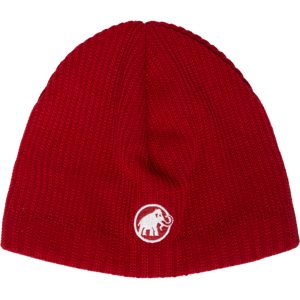 Mammut Feinmaschige Strickmütze mit Fleecefutter Sublime Beanie Rot one size
