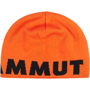 Mammut Beidseitig tragbare feinmaschige Strickmütze Logo Beanie Orange one size