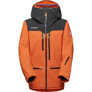Mammut Abriebfeste Freeride-Hardshelljacke Eiger Free Pro HS Hooded Jacket Men Orange S