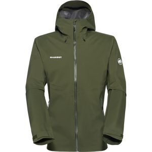Mammut Die zuverlässige Hardshelljacke mit All-Mountain-Performance Outdoor HS Hooded Jacket Men Grün S