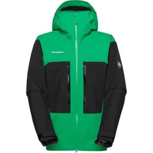 Mammut Strapazierfähige 3-Lagen-Bergjacke Taiss HS Hooded Jacket Men Grün L