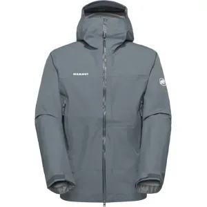 Mammut Wasserdichte Hardshell-Funktionsjacke für die Berge Alto Guide HS Hooded Jacket Men Grau L
