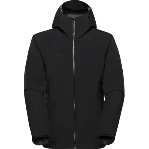 Mammut Leichte, zuverlässige Hardshelljacke für die Berge Crag HS Hooded Jacket Men Schwarz XXL