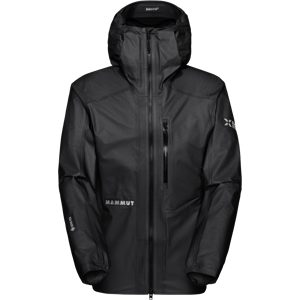 Mammut Ultraleichte Hardshelljacke für die Berge Eiger Nordwand Light HS Hooded Jacket Men Schwarz XXL