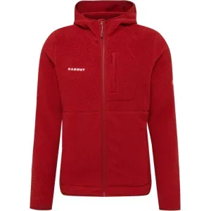 Mammut Warme Sherpa-Fleecejacke für den Alltag Falera Pro ML Hooded Jacket Men Rot XL