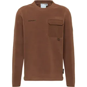 Mammut Vielseitiges Outdoor-Fleeceoberteil Moonstone Light ML Hybrid Crew Neck Brown XS