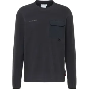 Mammut Vielseitiges Outdoor-Fleeceoberteil Moonstone Light ML Hybrid Crew Neck Schwarz XXL