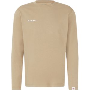 Mammut Baumwoll-Hoodie für jeden Tag Base Longsleeve T-Shirt Men Mini Logo Brown S