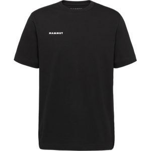 Mammut Gerade geschnittenes T-Shirt aus Baumwolle Base T-Shirt Men Mini Logo Schwarz L