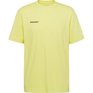 Mammut Gerade geschnittenes T-Shirt aus Baumwolle Base T-Shirt Men Mini Logo Gelb XXL