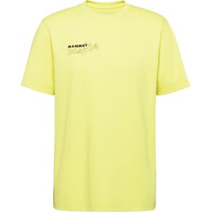 Mammut Gerade geschnittenes T-Shirt aus ökologischer Baumwolle Base T-Shirt Men Multi-Pitch Gelb S