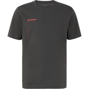 Mammut Gerade geschnittenes T-Shirt aus ökologischer Baumwolle Base T-Shirt Men Avy Grau S