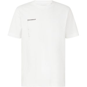 Mammut Gerade geschnittenes T-Shirt aus ökologischer Baumwolle Base T-Shirt Men Avy Weiß M