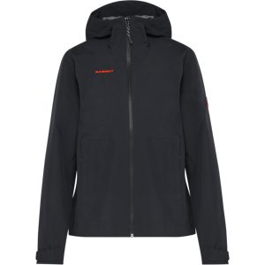 Mammut Leichte, zuverlässige Hardshelljacke zum Wandern Linard Light HS Hooded Jacket Women Classic Schwarz XS