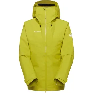 Mammut Nachhaltige 3-Lagen-Hardshelljacke Crater IV HS Hooded Jacket Women Gelb XL