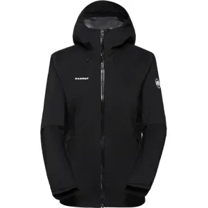 Mammut Zuverlässige Hardshelljacke mit All-Mountain-Performance Outdoor HS Hooded Jacket Women Schwarz XS