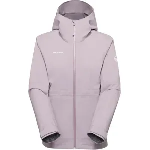 Mammut Leichte, elastische Hardshelljacke zum Wandern Linard Guide HS Hooded Jacket Women Lila XL