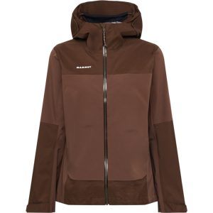 Mammut Strapazierfähige Allwetter-Hardshell-Wanderjacke Ducan Guide HS Hooded Jacket Women Brown XS