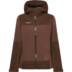 Mammut Strapazierfähige Allwetter-Hardshell-Wanderjacke Ducan Guide HS Hooded Jacket Women Brown M