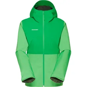 Mammut Leichte, zuverlässige Hardshelljacke zum Wandern Linard Light HS Hooded Jacket Women Grün XS