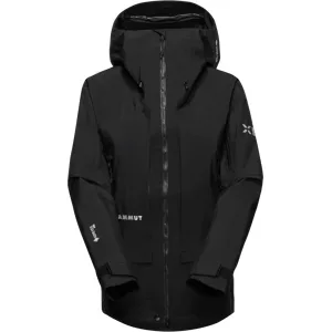 Mammut Strapazierfähige GORE-TEX Pro Bergjacke Eiger Nordwand Pro HS Hooded Jacket Women Schwarz XL
