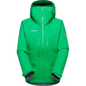 Mammut Strapazierfähige 3-Lagen-Bergjacke Taiss HS Hooded Jacket Women Grün XL