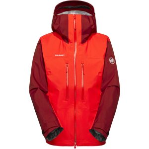 Mammut Strapazierfähige 3-Lagen-Bergjacke Taiss HS Hooded Jacket Women Rot M