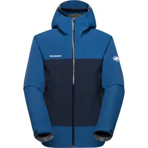 Mammut Leichte, zuverlässige Hardshelljacke für die Berge Crag HS Hooded Jacket Men Blau S