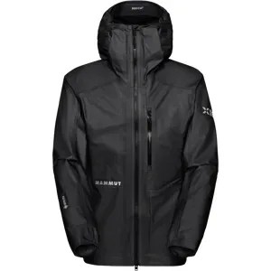 Mammut Ultraleichte Hardshelljacke für die Berge Eiger Nordwand Light HS Hooded Jacket Men Schwarz M