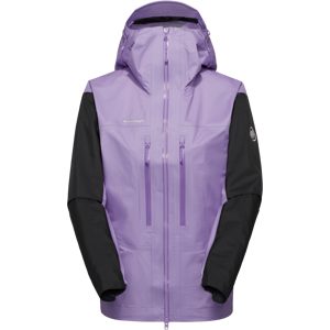 Mammut Ultraleichte, kompakte Hardshelljacke für die Berge Taiss Light HS Hooded Jacket Women Lila XL
