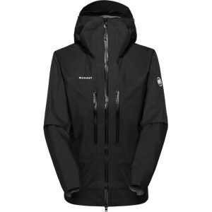 Mammut Ultraleichte, kompakte Hardshelljacke für die Berge Taiss Light HS Hooded Jacket Women Schwarz XS