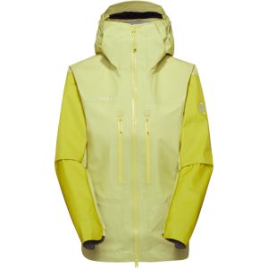 Mammut Ultraleichte, kompakte Hardshelljacke für die Berge Taiss Light HS Hooded Jacket Women Gelb XL
