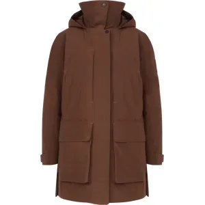Mammut Anpassbarer 3?in?1?Hardshell-Thermoparka Alps HS Thermo Hooded Parka Women Brown XL