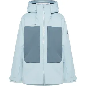 Mammut Leichte Hardshell-Skitourenjacke Skintrack HS Hooded Jacket Women Blau XL