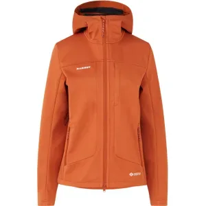 Mammut Vielseitig einsetzbare Softshelljacke für jede Saison Ultimate VIII SO Hooded Jacket Women Brown S