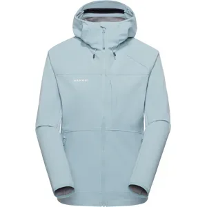 Mammut Softshell-Wanderjacke für jede Saison Ultimate Comfort SO Hooded Jacket Women Blau XL