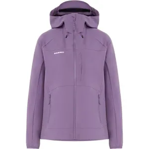Mammut Softshell-Wanderjacke für jede Saison Ultimate Comfort SO Hooded Jacket Women Lila L