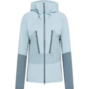 Mammut Leichte Skitourenjacke mit Bodymapping-Design Aenergy Pro SO Hybrid Hooded Jacket Women Blau XS