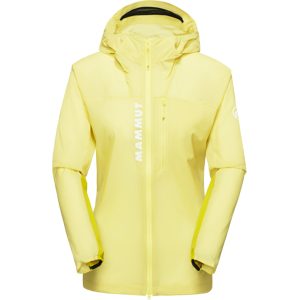 Mammut Ultraleichter, atmungsaktiver Windbreaker Aenergy WB Hooded Jacket Women Gelb XL