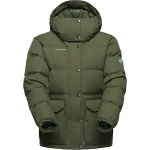 Mammut Wasserabweisende Daunenjacke in traditioneller Alpin-Optik Roseg 2.0 IN Hooded Jacket Women Grün S