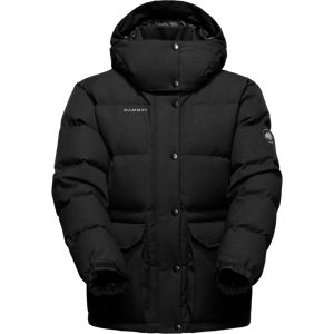 Mammut Wasserabweisende Daunenjacke in traditioneller Alpin-Optik Roseg 2.0 IN Hooded Jacket Women Schwarz L