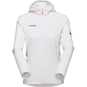 Mammut Leichte, vielseitige Fleece-Kapuzenjacke Aconcagua Light ML Hooded Jacket Women Weiß L