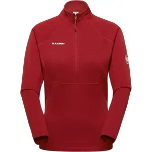 Mammut Warmer Performance-Midlayer mit Halbreissverschluss Taiss ML Half Zip Pull Women Rot XS