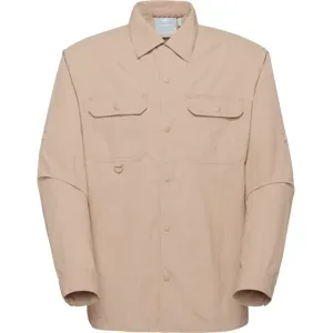 Mammut Multifunktionales strapazierfähiges Langarmhemd Highland Longsleeve Shirt Men Beige S