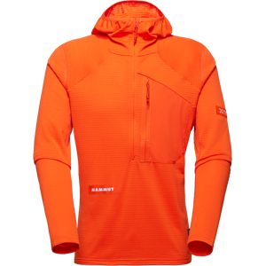 Mammut Vielseitiger, schnelltrocknender Hoodie für die Berge Eiger Nordwand Advanced FL Half Zip Hoodie Men Orange XXL