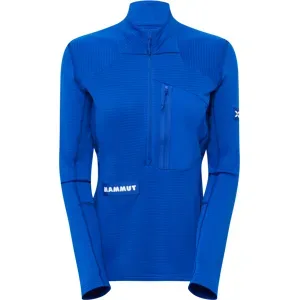 Mammut Schnelltrocknender Longsleeve für die Berge Eiger Nordwand Advanced FL Half Zip Pull Women Blau XL
