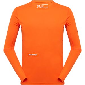 Mammut Schnelltrocknender Longsleeve für die Berge Eiger Nordwand FL Longsleeve Men Orange L