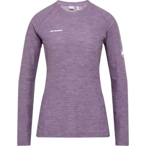 Mammut Vielseitiges Thermo-Langarmshirt mit Wolle Tree Wool Thermal FL Longsleeve Women Lila L