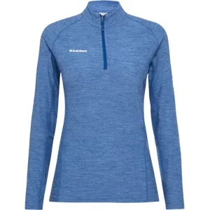 Mammut Vielseitiges Thermo-Langarmshirt mit Wolle Tree Wool Thermal FL Half Zip Longsleeve Women Blau L